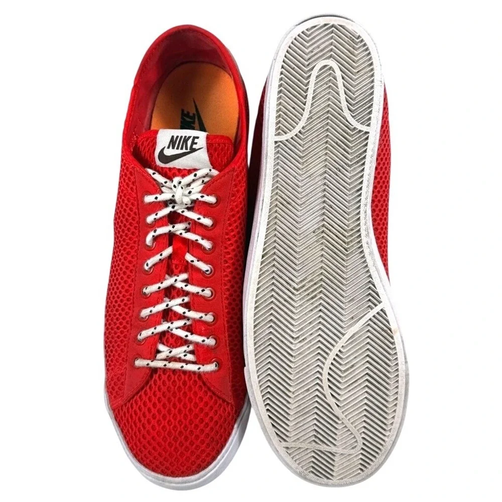 Nike Tennis Classic AC Mesh Red White Brown Mens Shoes Size 11